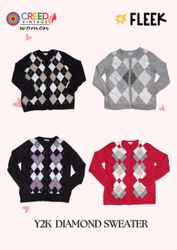 CR3415 Y2K Daimond Sweaters - 12 Pcs