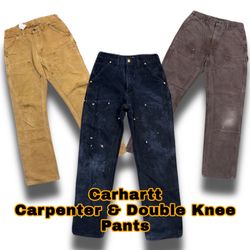 Carhartt Double Knee and Carpenter Pants