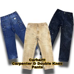 Carhartt Carpenter and Double Knee Pants