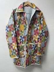 Reworked Long Quilt Jacket