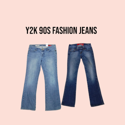 Y2k 90s Fashion flare jeans