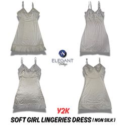 Y2K Soft Girl Lingeries Dresses (Non-Silk) - 10 pi..