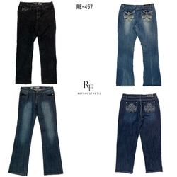 Y2K IT Girl Denim Jeans (RE-457)