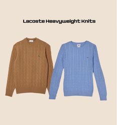 Lacoste heavy weight knits 50 pieces