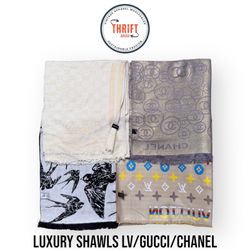 #VV720 Luxury Shawls LV/Chanel/Gucci 15PCs