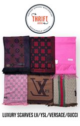 #VV725 Luxury Scarves LV/YSL/Versace/Gucci 20PCs