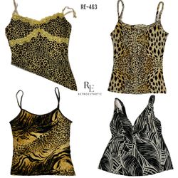 Y2K Tierdruck Cami Tops (RE-463)