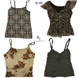 Y2K Gothic Grunge Tops (RE-469)