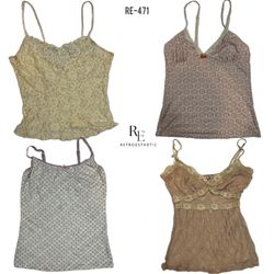 Y2K Cutesy Core Cami Tops (RE-471)