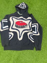 Rework-Stil Carhartt Sweatshirt mit Kapuze