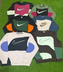 Sweatshirt à col rond Nike style retravaillé