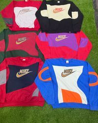 Rework-Stil Nike Rundhalsa sweatshirt