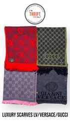 #VV730 Luxury Scarves Gucci/LV/Versace 10PCs