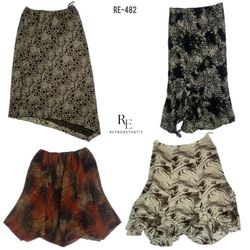 Y2K Earthy Tone Poly Skirts (RE-482)