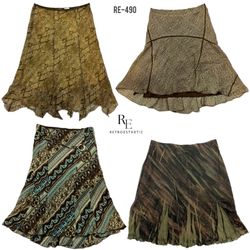 Y2K Earthy Tone Summer Skirts (RE-490)