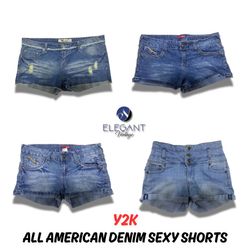 Y2K All American Denim Sexy Shorts - 13 pieces - E..