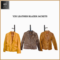 Y2K LEATHER BLAZER JACKETS -08 PCS