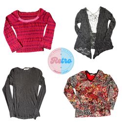 Y2K Cyber Doll Mesh Tops 6 Pcs