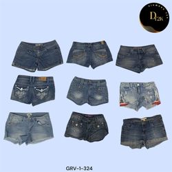 Shorts Mini de Jean Trendy – Estilo Y2K (GRV-1-324..