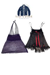 Beautiful stylish y2k and modern mesh slip dresses