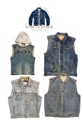 Y2k Denim Vest jackets