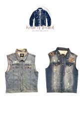 Y2k beautiful denim vest jackets