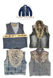 Y2K Denim Weste Jacke