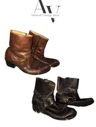 BOTTES en cuir Y2K 8 paires