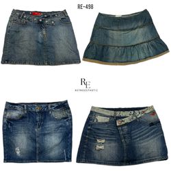 Y2K Denim Mix Skirts (RE-498)