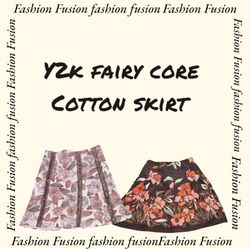 Y2k fairy core cotton skirt (FF-490)