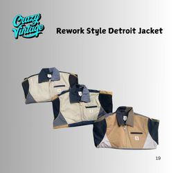 Rework Style Carhartt Multi Colour Detroit Jacke