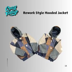 Rework Style Carhartt Kapuzenjacke