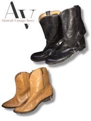 Y2k leather BOOTS 10 pcs