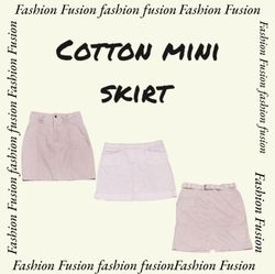 Y2k cotton mini skirt (FF-508)