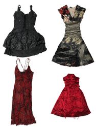 Vestidos Miss Goth Hotness Y2k S-899