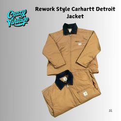 Giacca Detroit Carhartt Marrone Stile Rework