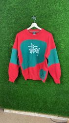 Sweatshirt stussy style retravaillé.