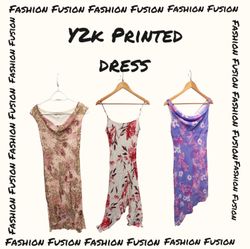 Y2k printed Dress (FF-521)