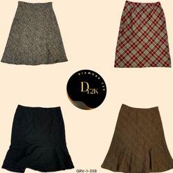 Y2K Wool Long Skirt | Retro Winter Stapl..