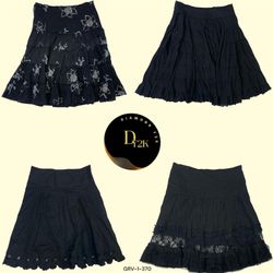 Versatile Black Midi Skirt for Every Occasion  (GR..