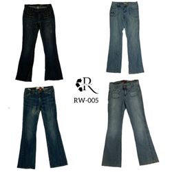 Jeans Flare Únicos em Denim Y2K (RW-005)