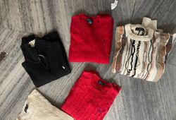 Ralph lauren cable knit and 1/4 zip