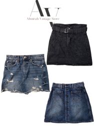 Saia jeans mini e midi estilosas