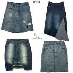 Y2K Denim Unique Skirts (RE-548)