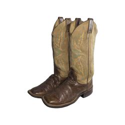 MV210# Stivali da Cowboy Vintage di Marca Famosa