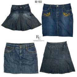 Y2K Paris Hilton Denim Midi Skirts (RE-552)