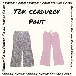 Pantaloni in corduroy Y2k (Faf-556)
