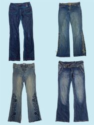 Y2K Britney Era Denim Flared Jeans (TS-292)