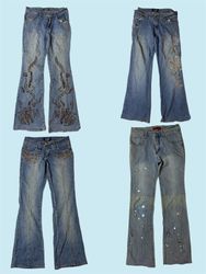 Y2K Denim Flared Jeans (TS-294)