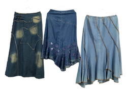 Denim Long midi skirts - 12 pcs - feb12/25